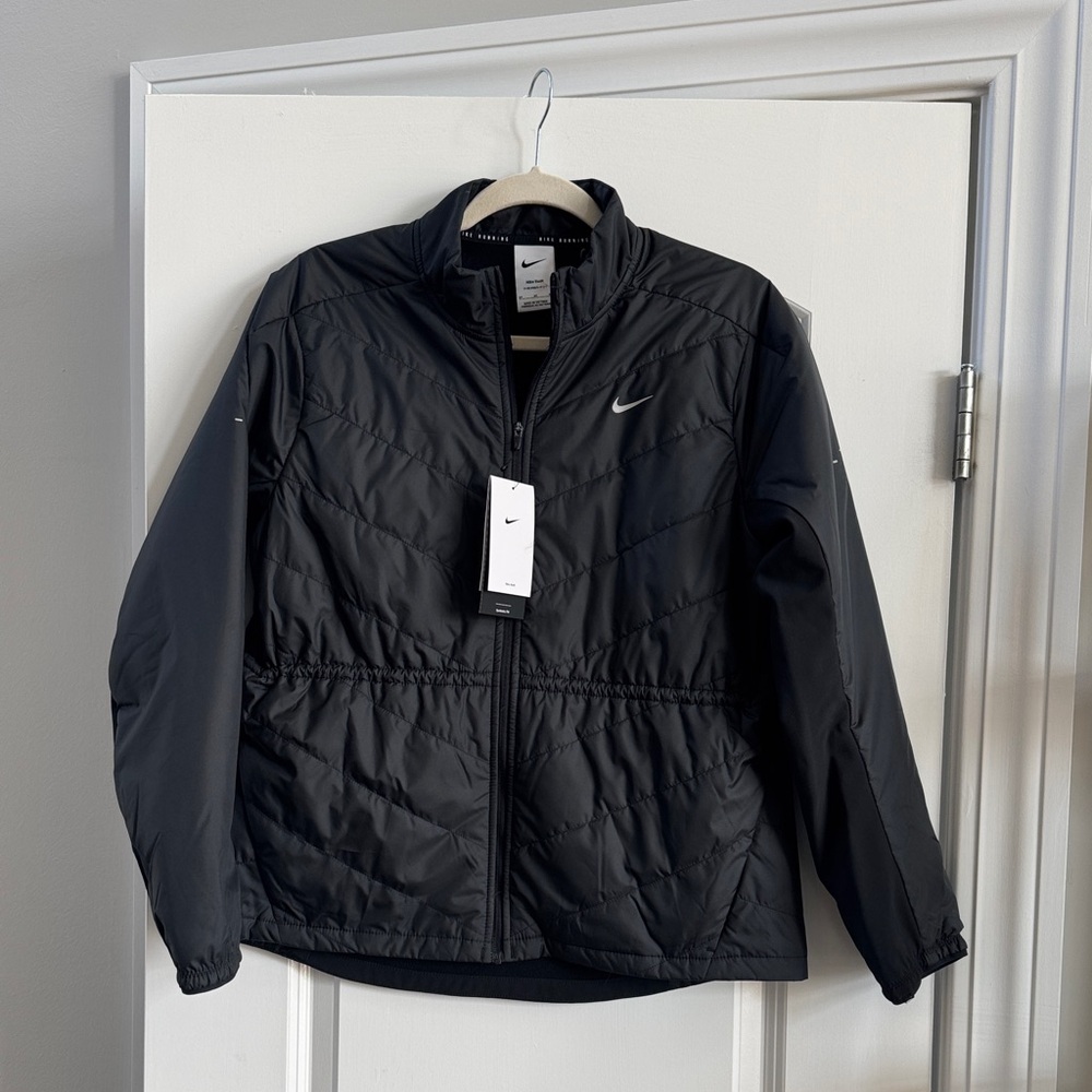 Nike Black Quilted Jacket Nike Swift Running Jacket